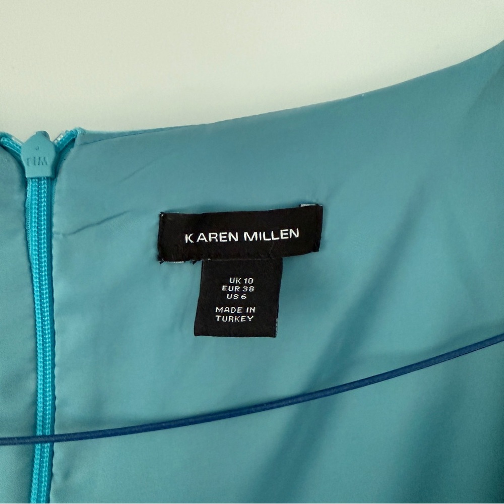 Karen Millen Elegant Blue Midi Dress - Picture 3 of 4